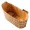 Alfi Brand ALFI brand AB1103 59" Free Standing Cedar Wood Bathtub W/ Bench AB1103 - alternate 10